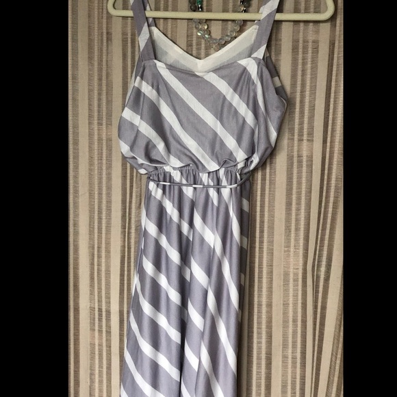 Gorgeous True Vintage 70s Striped Sundress - Picture 2 of 3